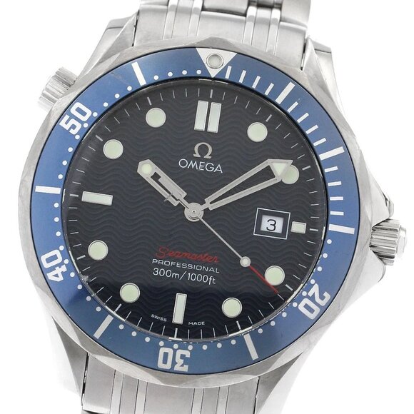 OMEGA Seamaster300 Professional 2221.80 Date Navy Dial Quartz Men's Watch_880057 - Picture 6 of 6